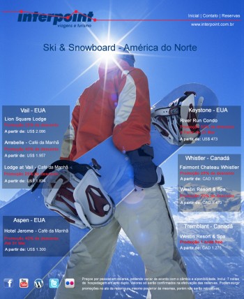América do Norte – ski e snowboard