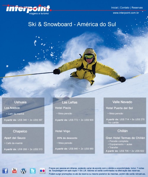 América do Sul – Ski e snowboard
