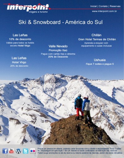 Promoção América do Sul – ski & snowboard