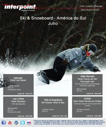 Ski na América do Sul – Promoções