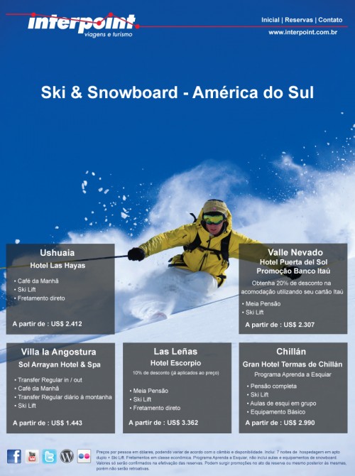 Ski e snowboard na América do Sul
