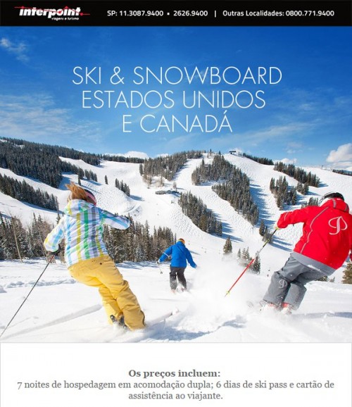 Ski Trip nos Estados Unidos e Canadá – Programe suas férias!