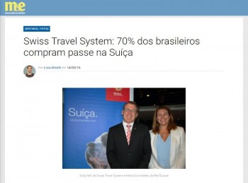 Swiss Travel System: 70% dos brasileiros compram passe na Suíça