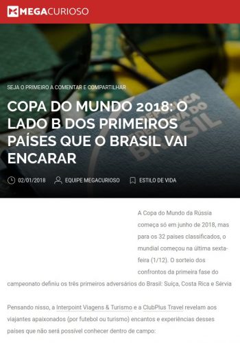 Copa do Mundo 2018: O lado B dos primeiros países que o Brasil vai encarar